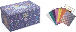 Scatola portagioielli musicale 3D a mosaico con unicorno Stick & Fun