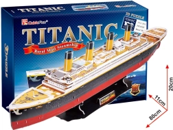 CubicFun 3D puzzle Titanic – velký model, 113 dílků