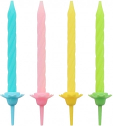 Spiralne rojstnodnevne svečke GODAN, set 24 kos
