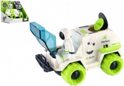 Set auto spaziale a inerzia con astronauta e satellite