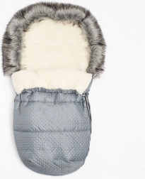 Winter footmuff with wool New Baby Lux Wool, graphite