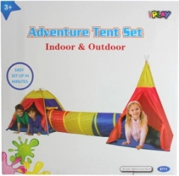 Dětský stan s tunelem 340 cm