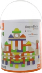 Wooden construction set 100 blocks