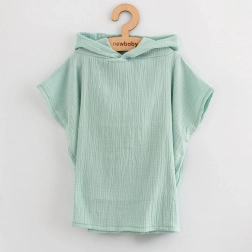 Poncho in mussola per bambini New Baby Feeling menta XS 35 cm
