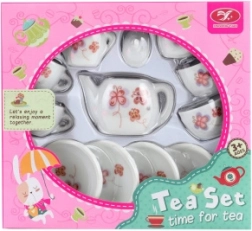 Porcelain tea set with butterflies for children