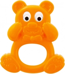 baby rattle bear with moving eyes 11 cm