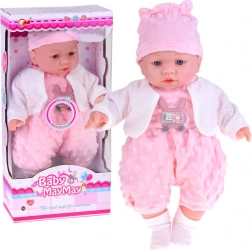 Poupée bébé interactive souple 40 cm avec sons