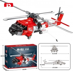Rescue Helicopter HH-60J Jayhawk Brick Set, 1137 pieces