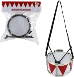 Plastic Drum 16 × 10 cm with Strap and Drumsticks