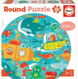 Educa okrogel puzzle Globine morja 28 kosov