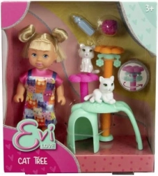 Bambola Evicka con tiragraffi per gatti