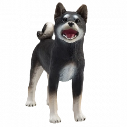 Mojo Dog Shiba Inu Black – realistic figurine