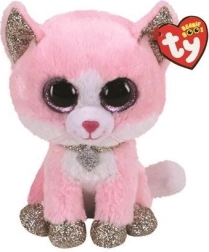 Roze kat Fiona pluchen knuffel 24 cm