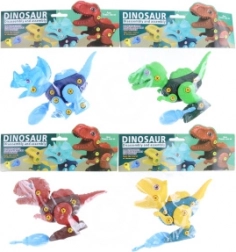 Screw-together dinosaur building kit for kids