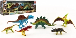 set dinosaurs from the Cretaceous 6 pcs plastic figurines in a box