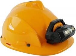 PLEJO work helmet with detachable flashlight