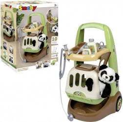 Smoby Veterinary Trolley with Panda and 2-in-1 Carrier