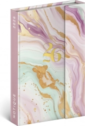 Notique Weekly Magnetic Diary Pink Marble 2026
