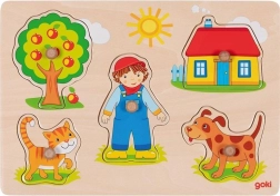 GOKI Fa beillesztő puzzle – Otthon