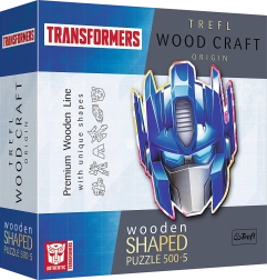 Wooden Double-Sided Puzzle TREFL Wood Craft Origin Transformers Optimus Prime, 505 pieces