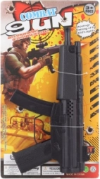 Rattling toy submachine gun for kids without batteries