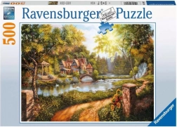 Ravensburger puzzle Seoska kuća uz rijeku 500 dijelova