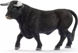 schleich farm world black bull figurine