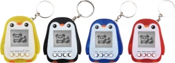 Electronic pet penguin – pocket game 7.5 cm with keychain