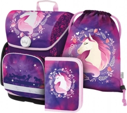baagl school set ergo horse – satchel, pencil case and gym bag