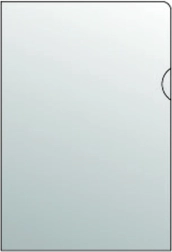 Clear A4 L document sleeve, PVC, 180 microns