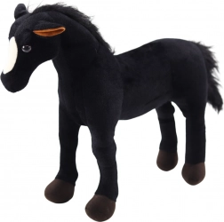 Plush Black Horse 40 × 37 cm