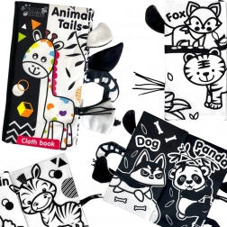 woopie baby kontrastna senzorna tkaninska knjižica za bebe