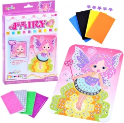 kreativní pěnová mozaika víla – samolepková vykrajovanka