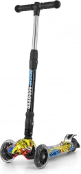 Børne-trehjulet løbehjul Milly Mally Magic Scooter graffiti