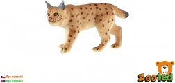 plastic Eurasian lynx figurine 8 cm