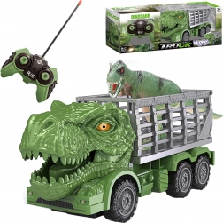 RC Dinosaur Truck with Green T‑Rex and WOOPIE Figure