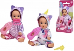 Mini punčka New Born Baby Onesie 12 cm