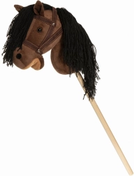 Stick Horse Hobby Horse Brown with Reins 80cm