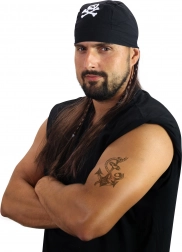 gusarska perika s maramom