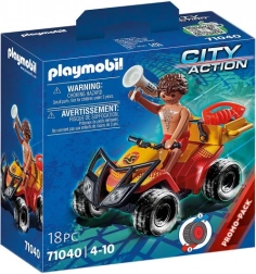 Playmobil City Action – Rescue Quad with Figure and Pull-Back Motor
