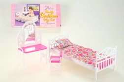 Glorie krevet i toaletni stolić za lutke