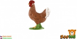 Plastic chicken figurine 4 cm