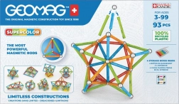 Geomag Supercolor magnetic construction set 93 pieces from recycled plastic