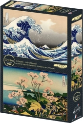 Puzzle Die große Welle vor Kanagawa und Stadtgebiet Shinagawa 2×500 Teile