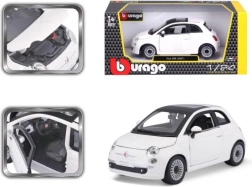 Bburago Fiat 500 modelauto 1:24 wit
