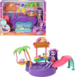 Enchantimals piscine tropicale avec poupée et petit singe