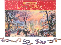 Puzzle Merry Christmas – strada innevata 468 pezzi