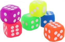 Dado da gioco luminoso LED (mix di colori) – gomma 4 cm