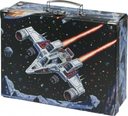 Összecsukható iskolai bőrönd Pixel Space kovácsolással