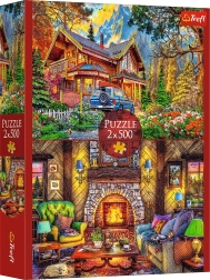 Trefl puzzle Excursion en montagne 2×500 pièces